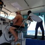 Survey work underway on SV Bom Dia at Ilha de Mozambique